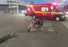 Motociclista de 66 anos fica ferido em colisão com carro na Av. Dona Floriana em Guaxupé