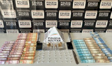 Homem é preso por tráfico de drogas dentro de casa em construção na Vila Progresso em Guaxupé