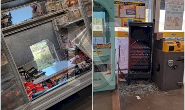 Criminosos arrombam parede de supermercado atacadista e levam dinheiro e produtos em Guaxupé