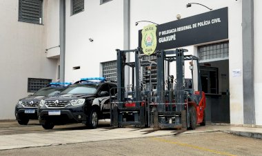 Empilhadeiras desviadas de empresa de Uberlândia são recuperadas pela Polícia Civil em Guaxupé e Varginha