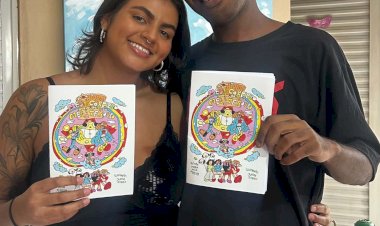 Parceria entre universitária e ilustrador resulta em gibi contra a violência infantil