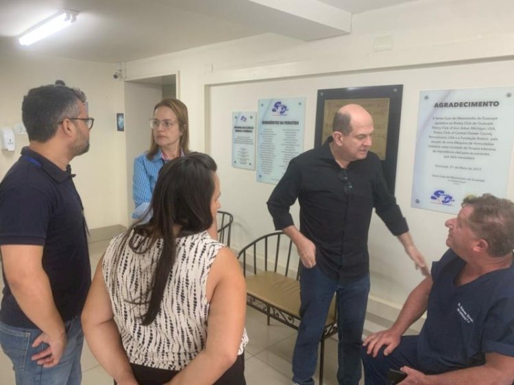 Prefeito e equipe visitam Santa Casa e Pronto-Socorro para acompanhar serviços de saúde