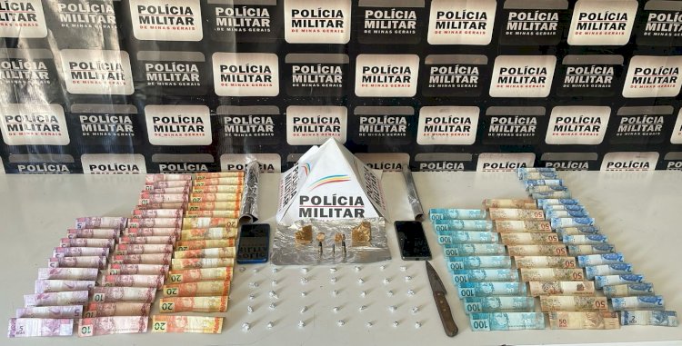 Homem é preso por tráfico de drogas dentro de casa em construção na Vila Progresso em Guaxupé