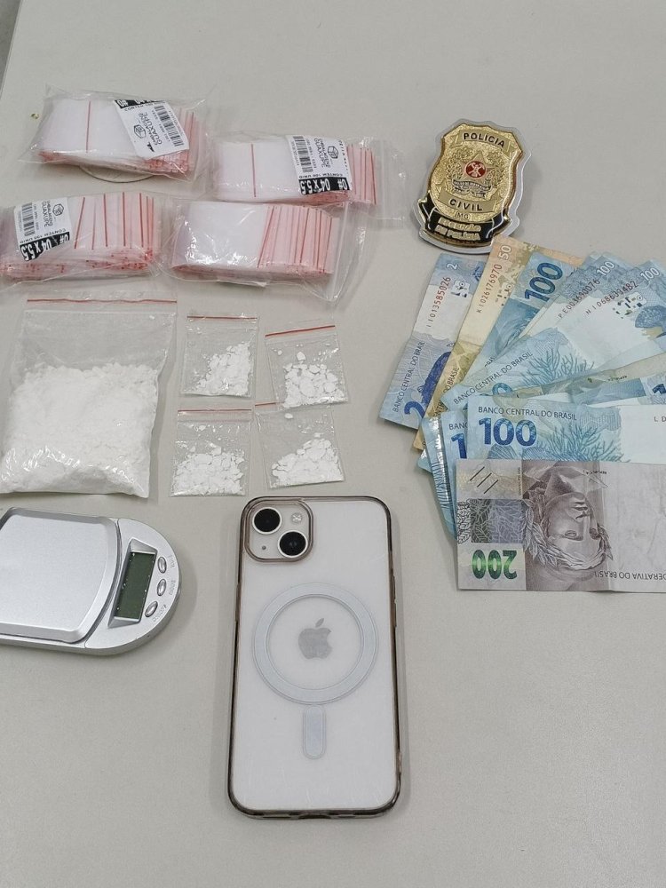 Jovem de 20 anos é detido com cocaína no Parque do Lago, em Guaxupé