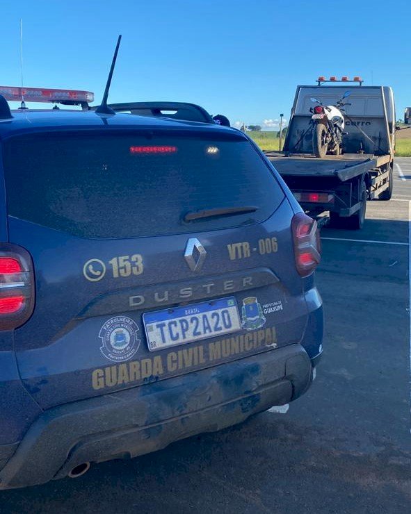 GCM de Guaxupé apreende duas motos em perseguições por direção perigosa no fim de semana