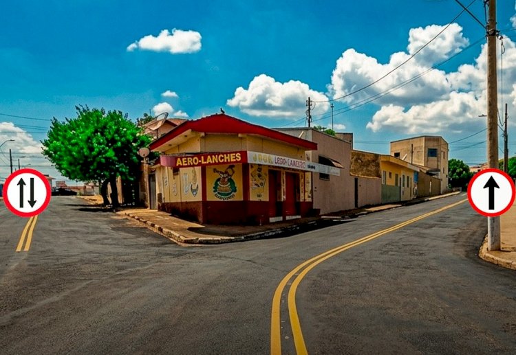 Rua Aurora Franchi, ao lado do Polivalente, vira mão única em Guaxupé a partir de 27/03