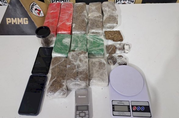 PM prende dupla com grande quantidade de maconha no Vale Verde, em Guaxupé