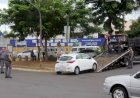 Colisão entre carro e moto deixa mulher gravemente ferida em Bauru