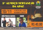 3° Almoço Sertanejo da Apae Bariri