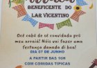 3º Arraiá Beneficente do Lar Vicentino acontece 07 de junho