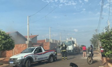 Incêndio atinge residência no Jardim Romero, em Bariri