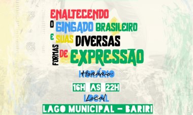 Lago Municipal de Bariri recebe “Badauê Festival de Artes” neste domingo