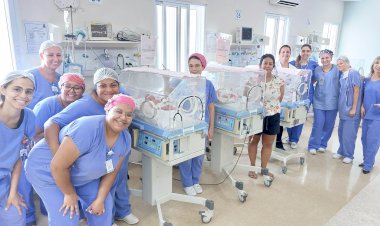Santa Casa de Jaú celebra o nascimento de trigêmeas de Itapuí
