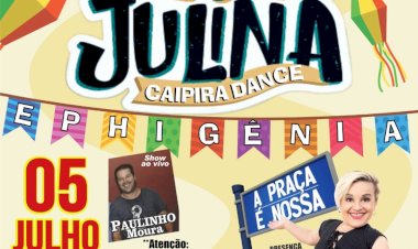 Humorista Priscila Menucci, a Terezão de “A Praça é Nossa”, participará do Arraiá da Escola Ephigênia em julho