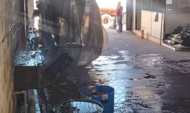 Incêndio atinge curtume no Centro de Bocaina