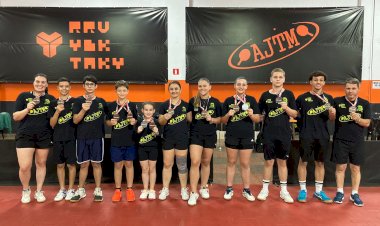 Jaú alcança 3ª colocação por equipes na Copa Brasil de Tênis de Mesa