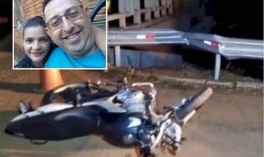 Casal morre após motocicleta colidir contra defensa metálica em Ibitinga