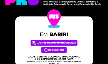 Bariri recebe GIRO PRO, ação do programa CULTSP PRO do Governo de SP