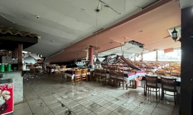 Churrascaria é interditada após teto desabar em Jaú