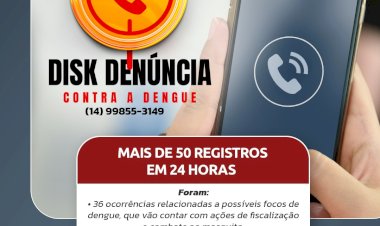 Jaú cria disk denúncia contra a dengue e recebe mais de 50 registros em 24 horas