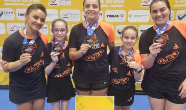 Jaú conquista 5 medalhas na Copa Brasil de Tênis De Mesa