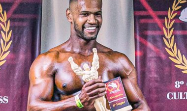 Fisiculturista ingere 12 litros de água em um único dia na semana de competição: Gabriel Gonçalves conquista mais um troféu para Bariri e brilha em seu 5º campeonato