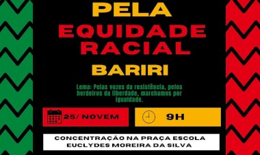 1ª Marcha para a Equidade Racial de Bariri acontece em 25 de novembro