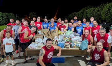 Natal Solidário: “Amigos da Bola” e Família Xavier arrecadam cestas básicas para famílias carentes de Bariri
