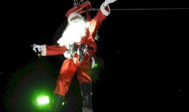 Tirolesa do Papai Noel acontece nesta sexta em Bariri