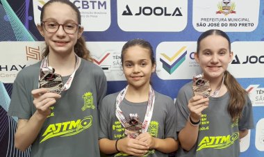 Mesa-tenistas jauenses conquistam três medalhas no Campeonato Paulista de Tênis de Mesa