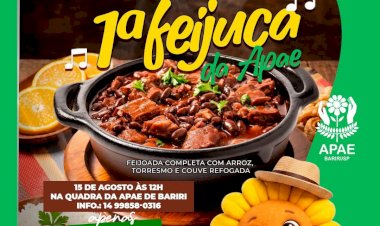 1º Feijuca da Apae Bariri terá roda de samba ao vivo