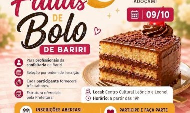 Cultura abre inscrições para o 1º Festival de Fatias de Bariri; confira as regras do edital