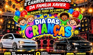 Faridão recebe 1º Evento de Som Automotivo e Carros Rebaixados neste domingo, com ação solidária para o Dia das Crianças
