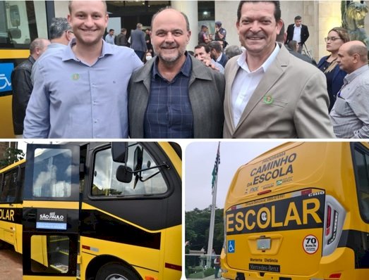 Boraceia e Itaju conquistam novos ônibus para o transporte estudantil