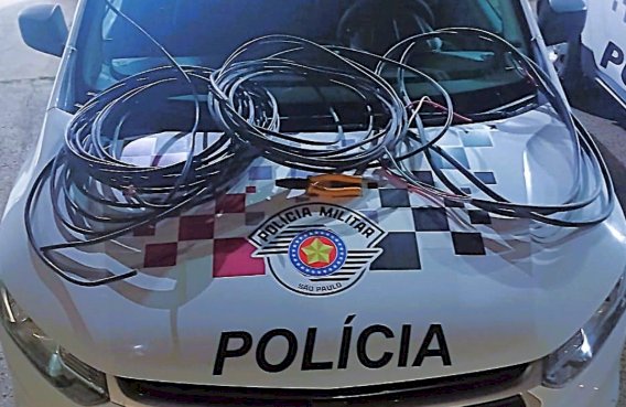 Dupla é presa por furto de fios elétricos em Jaú
