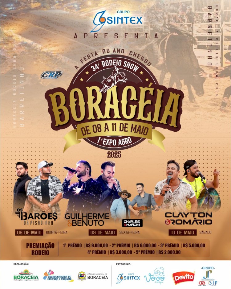 Contagem regressiva para o 34º Boraceia Rodeio Show!