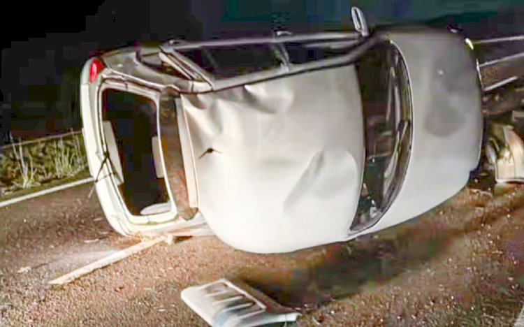 Capotamento mata motorista em Dois Córregos