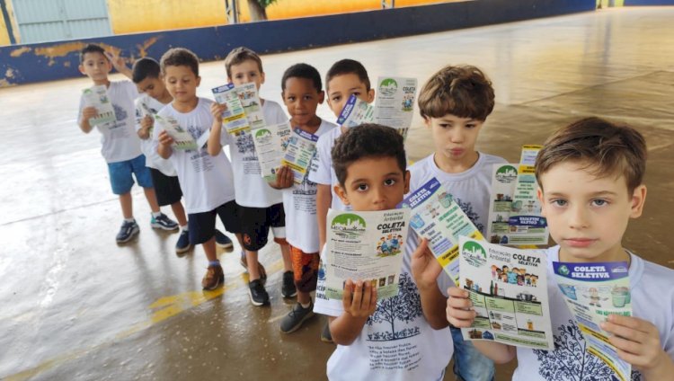Meio Ambiente e Urban promovem ação de conscientização sobre coleta de resíduos e reciclagem nas escolas de Bariri