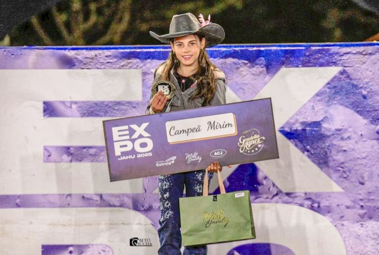 Baririense de 9 anos se sagra campeã da prova Três Tambores da Expo Jaú 2025