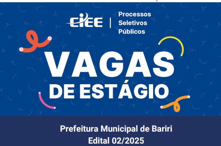 Prefeitura de Bariri abre processo seletivo para estagiários de mais de 40 cursos