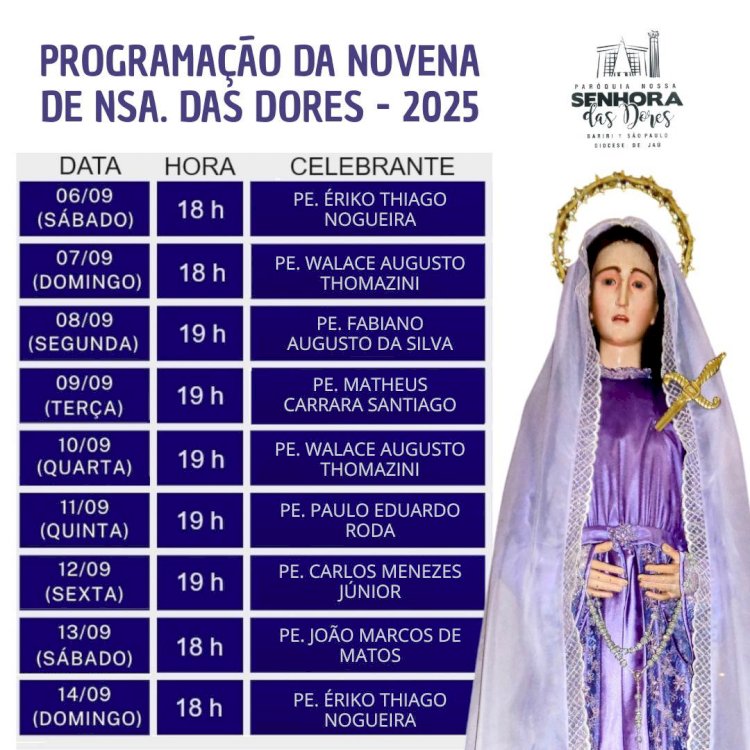 Tradicional Festa da Padroeira começa nesta sexta-feira em Bariri