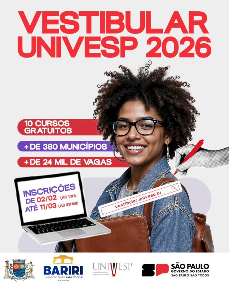Univesp Polo Bariri abre inscrições para o Vestibular 2026
