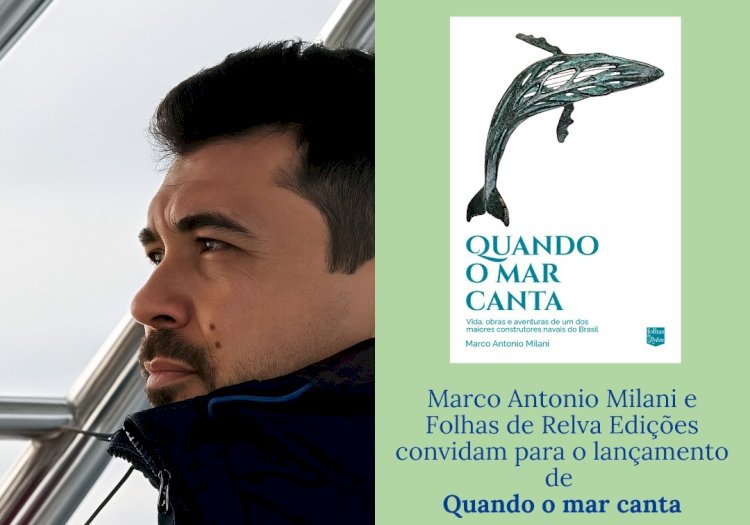 Historiador baririense realiza première de lançamento de seu novo livro, “Quando o mar canta”, neste sábado