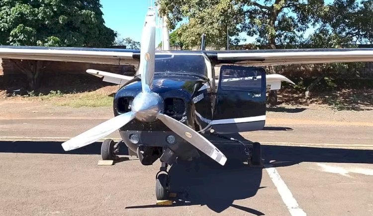 Piloto faz pouso não autorizado e abandona aeronave em aeroclube de Ibitinga