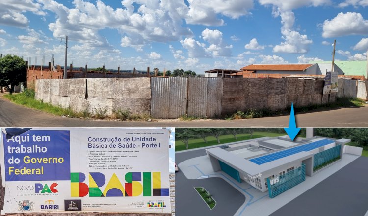 UBS São Marcos: Prefeitura de Bariri autua construtora por atraso na obra; nova unidade de saúde deveria ser entregue em 30 de maio, mas está com menos de 30
